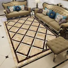 Традиционный стиль Мраморное зерно плед гостиная ковровое покрытие кухня нескользящий коврик Спальня Кабинет Йога Прямоугольный Коврик