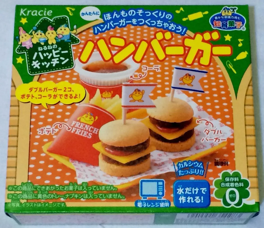 1 пакет DIY Kracie Popin готовка конфеты тесто игрушки гамбургер счастливая кухня
