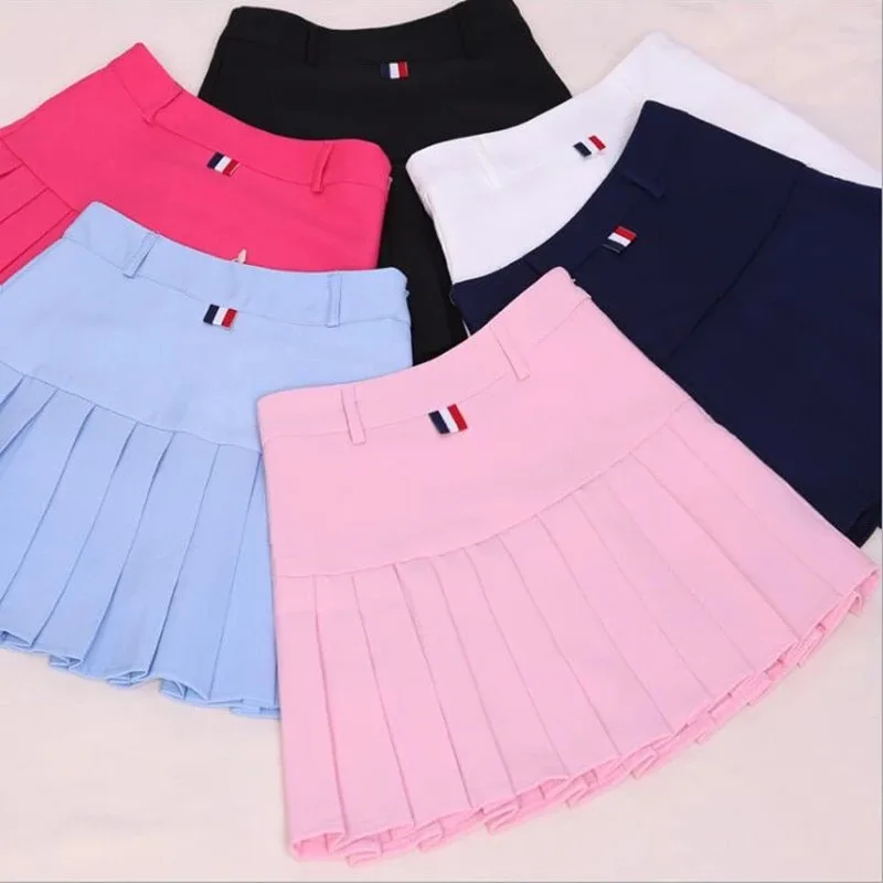 

Women Preppy School Style Ball Pleated Skirts 2018 New Plus Size Harajuku Korean Girls Solid A-line High Waist JK Sailor Skirts