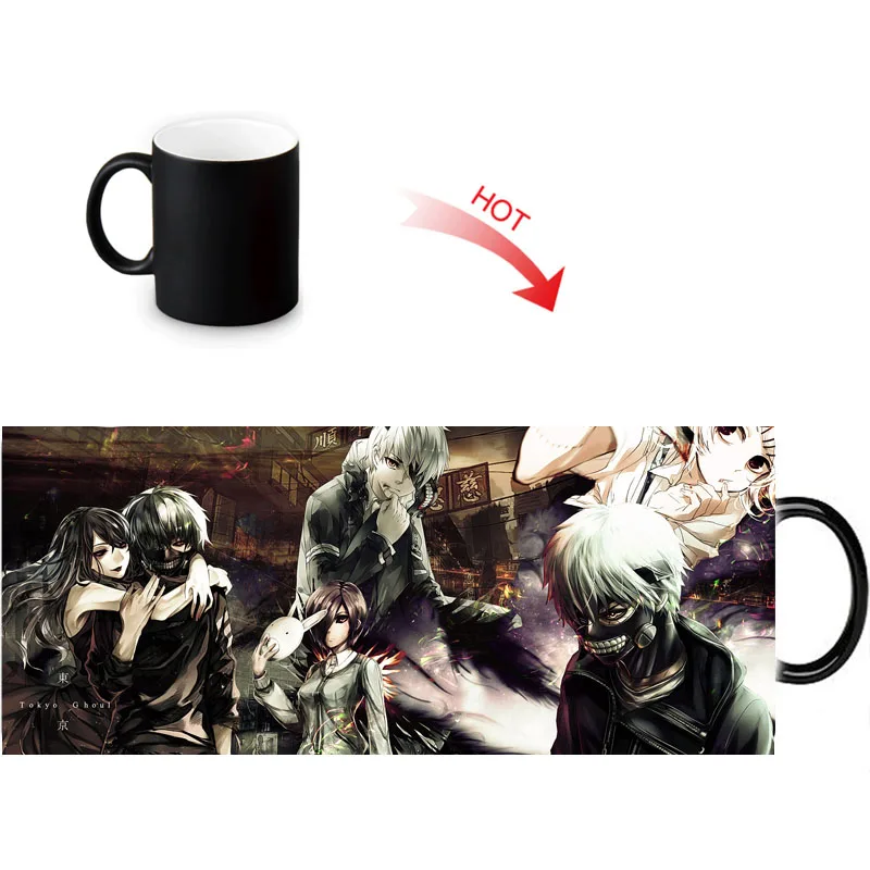 

Tokyo Ghoul Magic Morphing Mug Heat Color Change Tea Milk Water Cup Ceramic Custom Anime Coffee Mugs Birthday Gifts 350ml