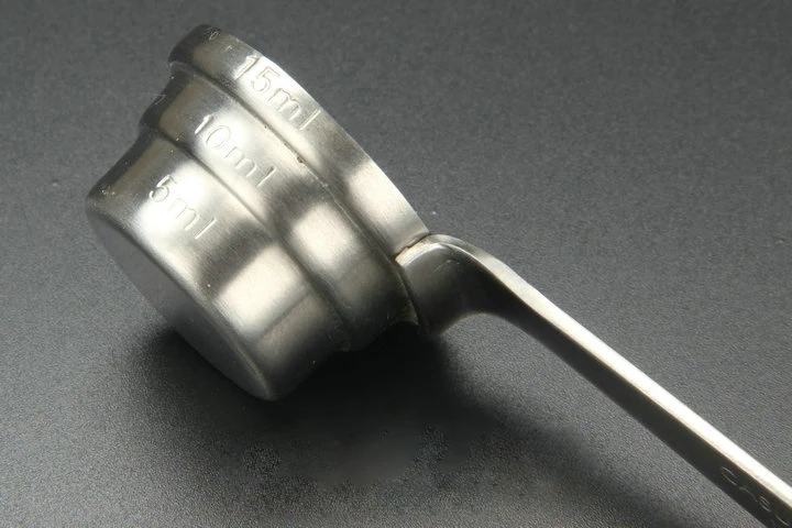 Spoon with handle/Jigger/Oz device/Wine cup/5/10/15ml/z