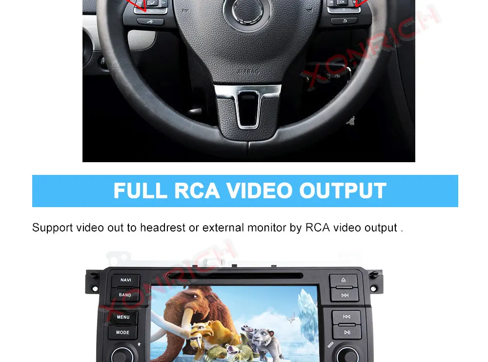 Xonrich 1 Din Авто Радио Android 9,0 Автомобильный DVD плеер для BMW E46 M3 318/320/325/330/335 Rover 75 1998-2006 gps навигации OBD2