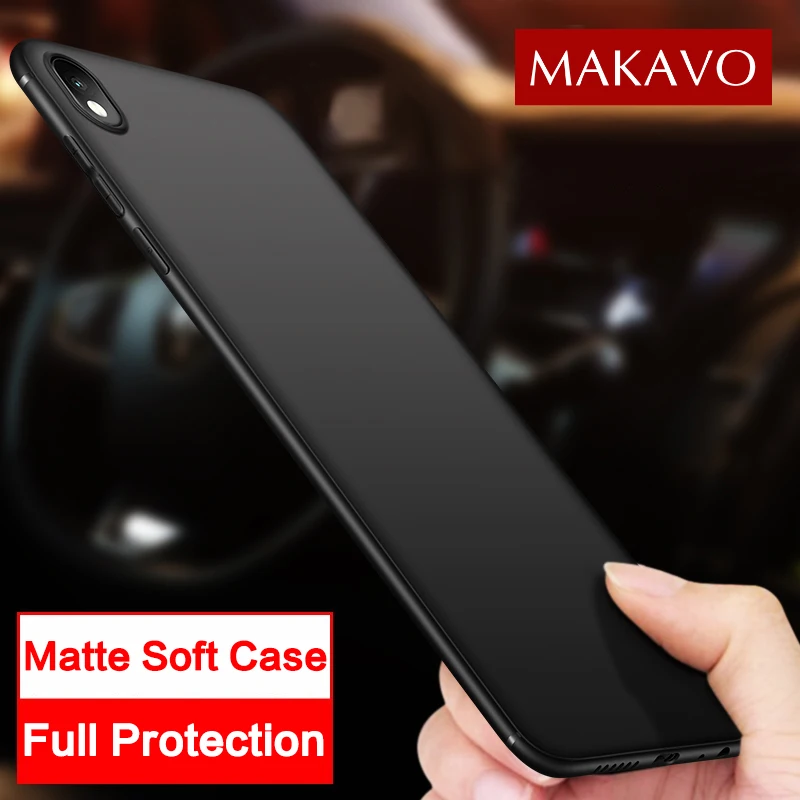 

MAKAVO For Xiaomi Redmi 7A Case Full Protection Soft Silicone Slim Matte Cover For Xiaomi Redmi 7A 8A Phone Cases