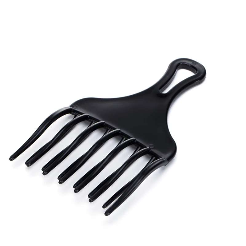 Elecool черная пластиковая расческа вставка афро гребень для волос вилка с длинными и короткими зубьями расческа аксессуары для волос парикмахерский инструмент для укладки