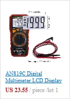 AN8004 Цифровой мультиметр ЖК-дисплей Дисплей 6000 отсчетов Подсветка AC/DC амперметр вольтметр измеритель омметра