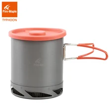 Fire Maple Heat Collectiing Exchanger Pot Cup Camping Picnic Cookware Pot Foldable Handle 1L with Mesh Bag FMC-XK6