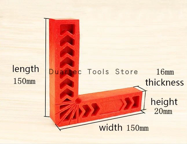 6 дюймов 2/4/8 шт. Duratec позиционирования квадраты 90 градусов Угловые зажимы угловой зажим линейка зажима площадь деревообрабатывающий фиксаж