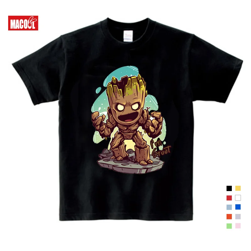 Baby I Am Groot T Shirt For Kids Summer Short Sleeve Tee Tops Clothes