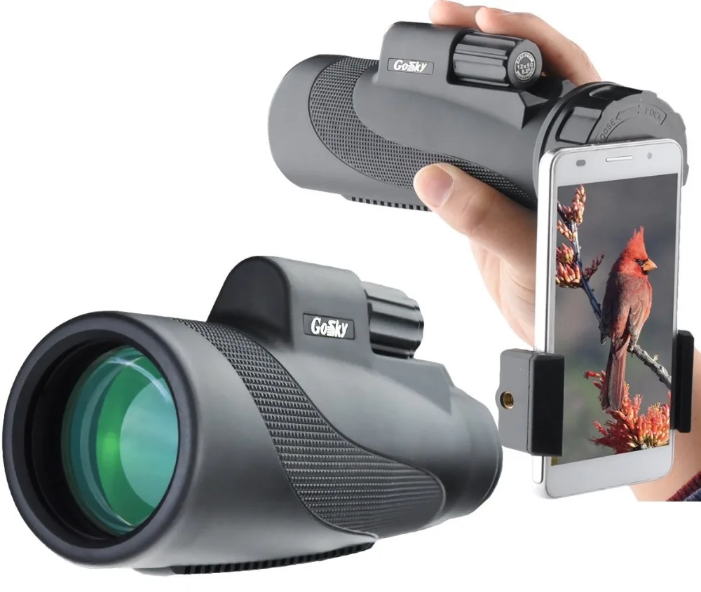Goede Titan 12X50 High Power Prism Monoculaire en Quick Smartphone Houder Waterdichte Fog Proof Schokbestendig Scope BAK4 Prisma FM