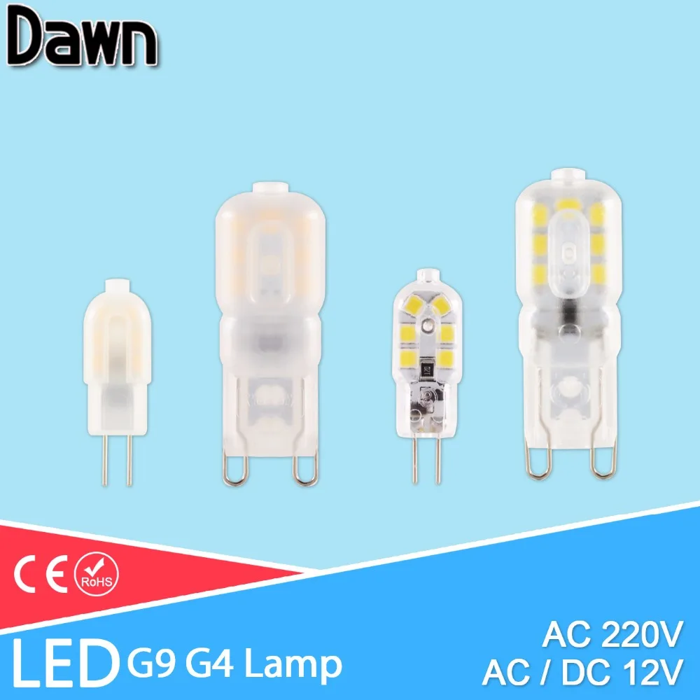 

G4 LED Lamp 3W 5W AC DC 12V Mini G9 LED Bulb AC 220V SMD2835 Spotlight Chandelier High Quality Lighting Replace Halogen Lamps