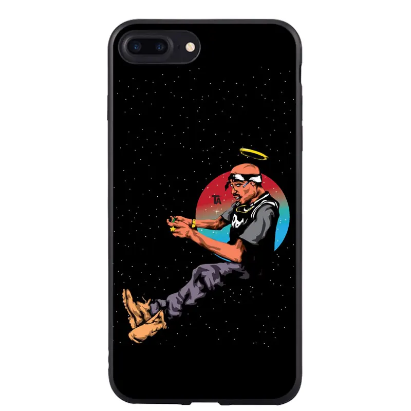 2Pac Makaveli Tupac Amaru Shakur Мягкий силиконовый чехол для телефона iPhone 5 5S SE 6 6S 6Plus Plus 7 7Plus 8