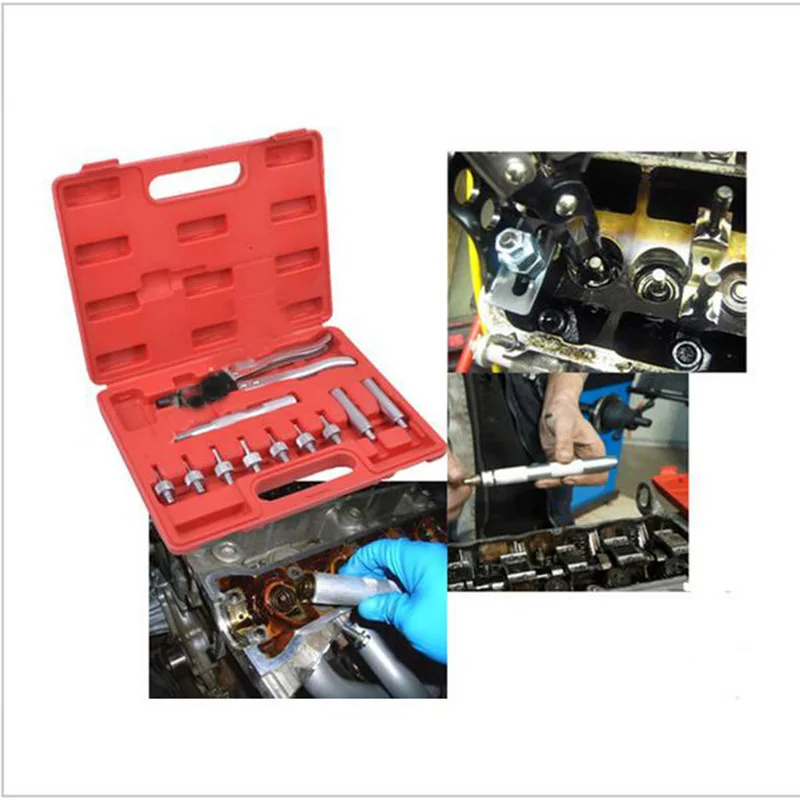 11pc Valve Stem Seal Removal Tool Installer Plier Car Garage Set Kit