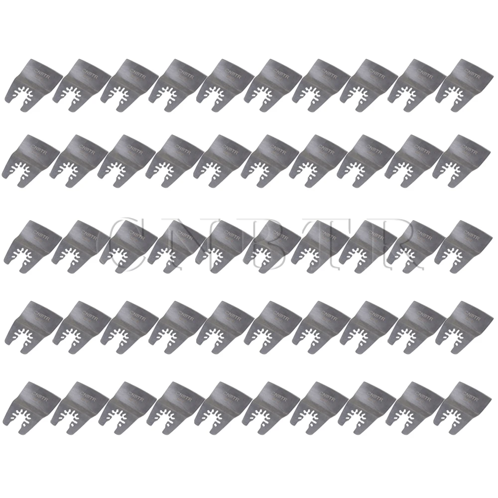 

CNBTR 50pcs 52mm Stainless Steel Quick Release Flexible Oscillating Scraper