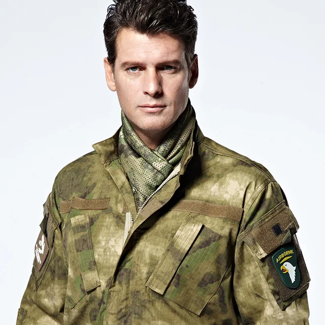 Men Summer Thick Sunscreen Scarf Military Tactical camouflage Muslim