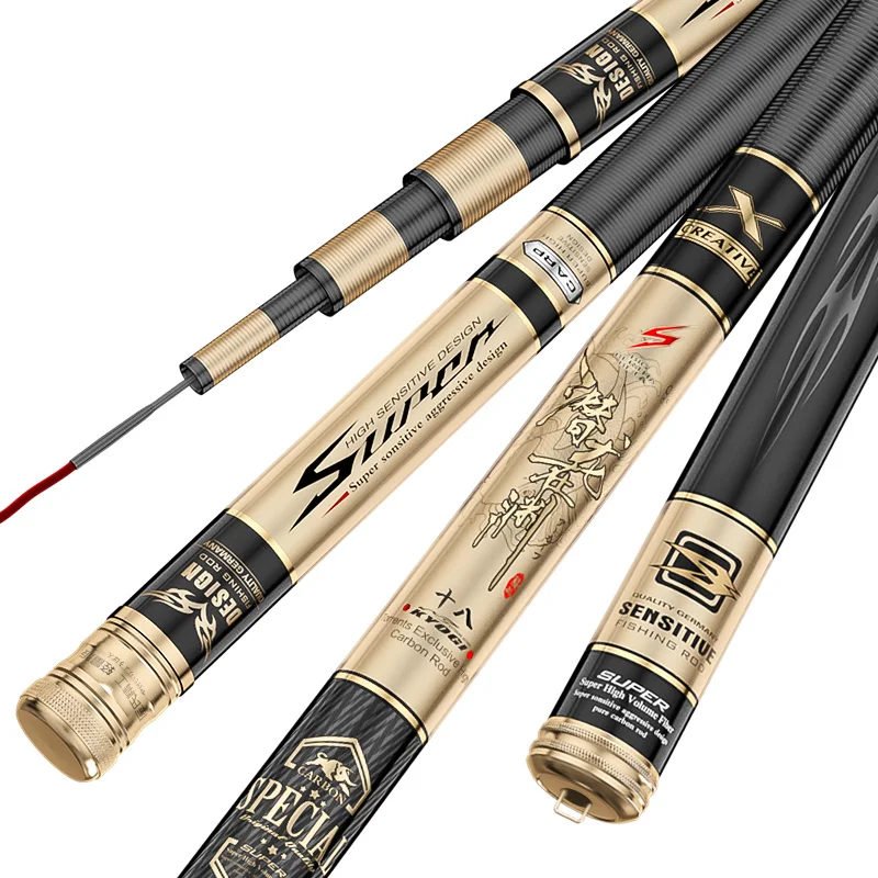 4h 5h 6h Super Hard Taiwan Fishing Rod Carp Fishing Stick High Carbon