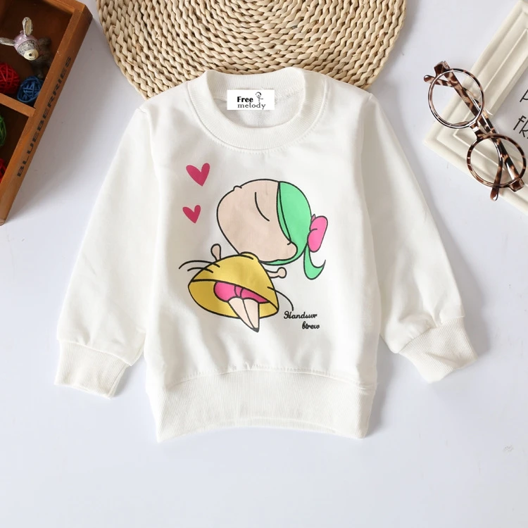 Baby Toddler Kids Girls Audel Cotton Autumn Spring Tshirts Long Sleeve Winter Bottoming Shirt 60-90cm