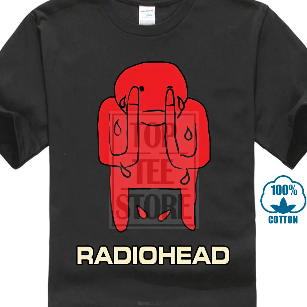 Custom Tee Shirts Short Sleeve Summer Crew Neck Mens Radiohead Amnesiac Tee Shirt