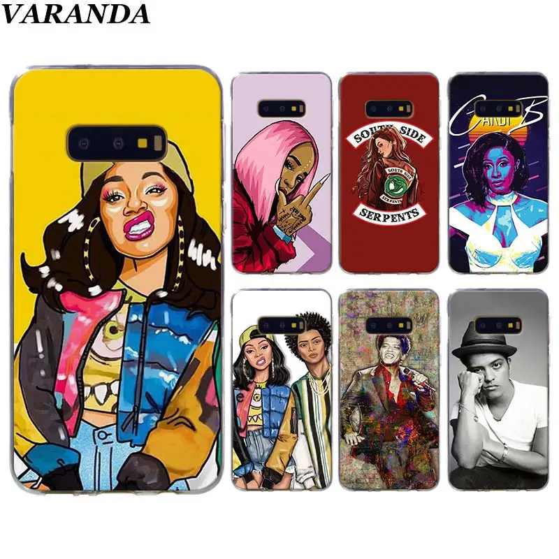 

Cardi B and Bruno Mars Phone cases for Samsung Galaxy S10 Plus S10e S8 S9 Plus S6 S7 edge A50 Note 8 9 TPU Soft Silicone case