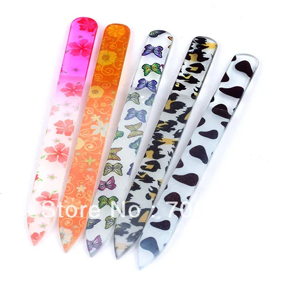

Glass Nail File The Tool For Manicure tool 2pcs 5.5Inch Steel Crystal Nail File Sanding File