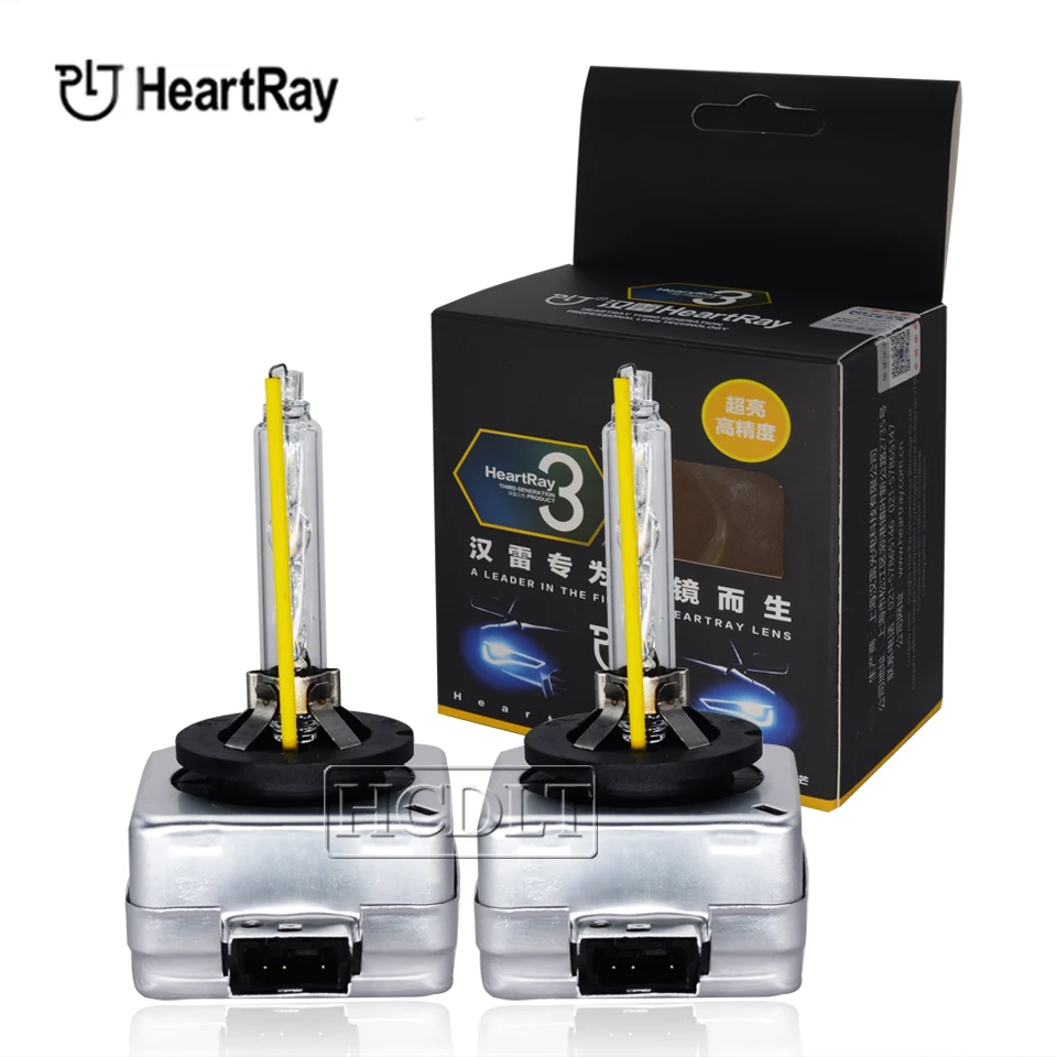 HCDLT Super Vision Original HeartRay 35W 5500K D1S D2S Xenon D2H D3S D4S 6500K White Auto Car Headlight UV Free HID Bulb Lamp (15)