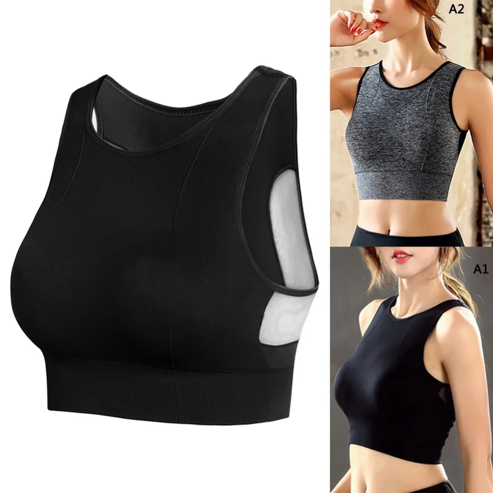 

s/m/l/xl Women Sport Bra Fitness High Impact Sports Bra with Removable Cups Workout Yoga Bra Sexy Back Cutout Activewear