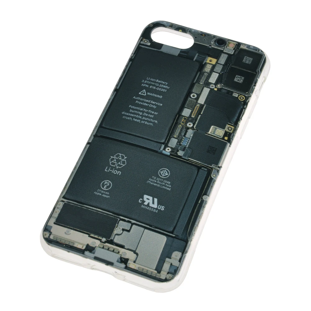

SCO Circuit Board Pattern Protective Case Cover For iPhone 5S/6S/6 SPlus/7/7 Plus/X