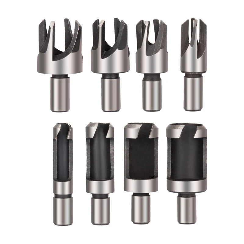 

1 Lot 16Pcs Wood Plug Cutter Cutting Dowel Maker Tool Carpentry Straight & Claw Type Drill Bits 5/8 1/2 3/8 1/4 6Mm 10Mm 13Mm