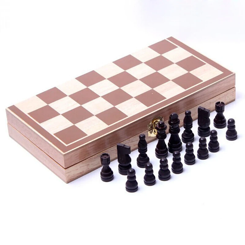 30*30 см Складная доска деревянная Международная шахматная игра штук набор Стонтон Стиль Шахматная коллекция портативная настольная игра T28