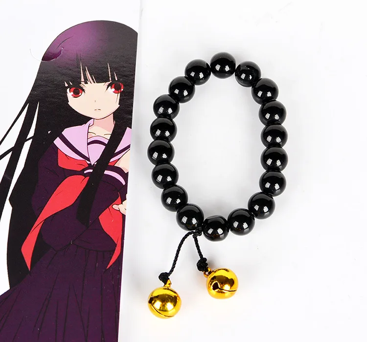 Аниме дзигоку сёдзё адская девочка HELL GIRL enma AI Косплей Черный Браслет Из Бисера модный браслет коллекционные аксессуары косплей