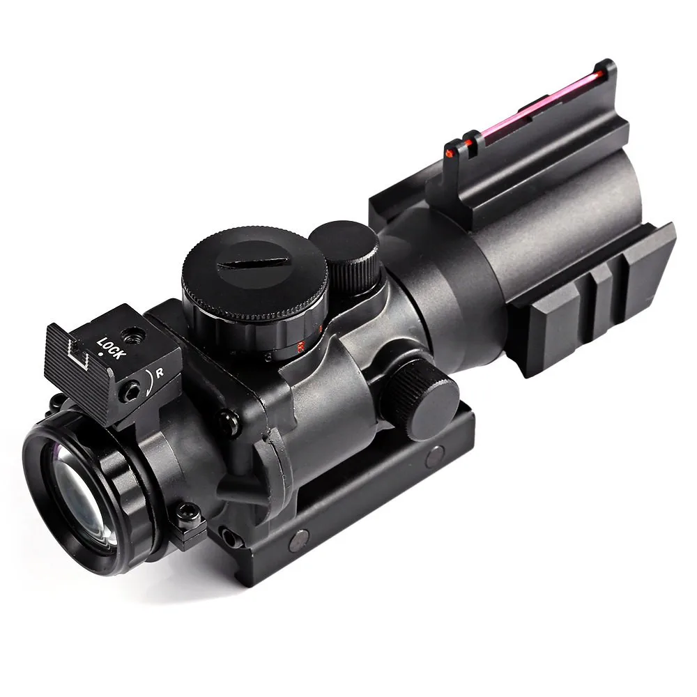 Тактический прицел Airsoftsports M9 4x32 оптический для снайперской винтовки с красной
