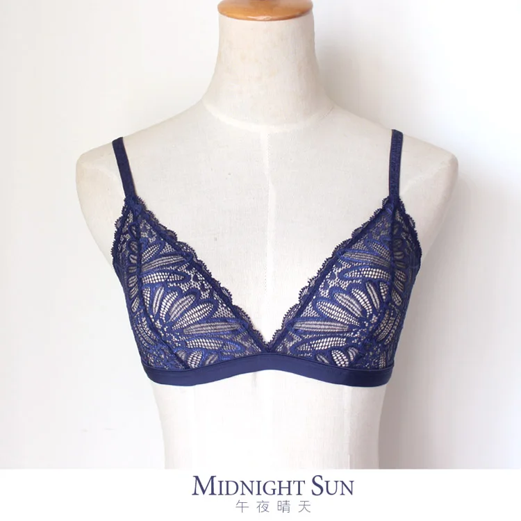 

ultra-thin bra lace women's sexy transparent underwear fashion summer wireless bra home underwear