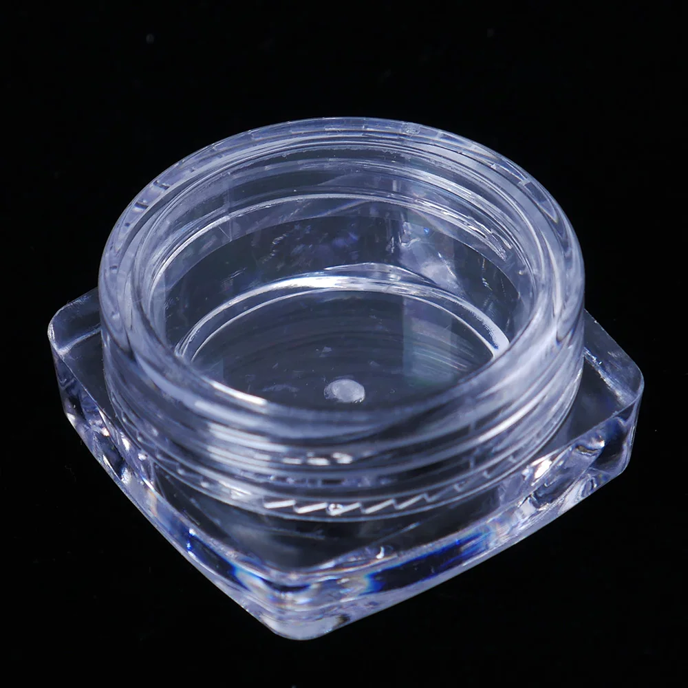 

5PCS 3g Portable Mini Plastic Cosmetic Empty Jar Pot Eyeshadow Makeup Case Face Cream Lip Balm Container Travel Accessories