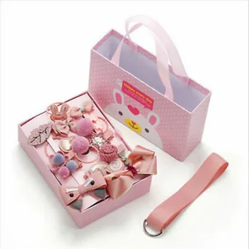 

18Pcs/Set Lovely Princess Hairpin Baby Girl Hair Clip Bow Flower Barrette Box Hair Accesories Gift