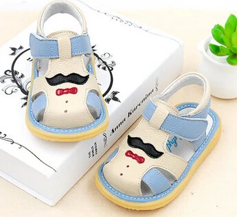 Летние сандалии из натуральной кожи обувь для девочек детские сандалии для маленьких мальчиков детская обувь с мягкой подошвой для детей 1-2-3 лет - Цвет: 8