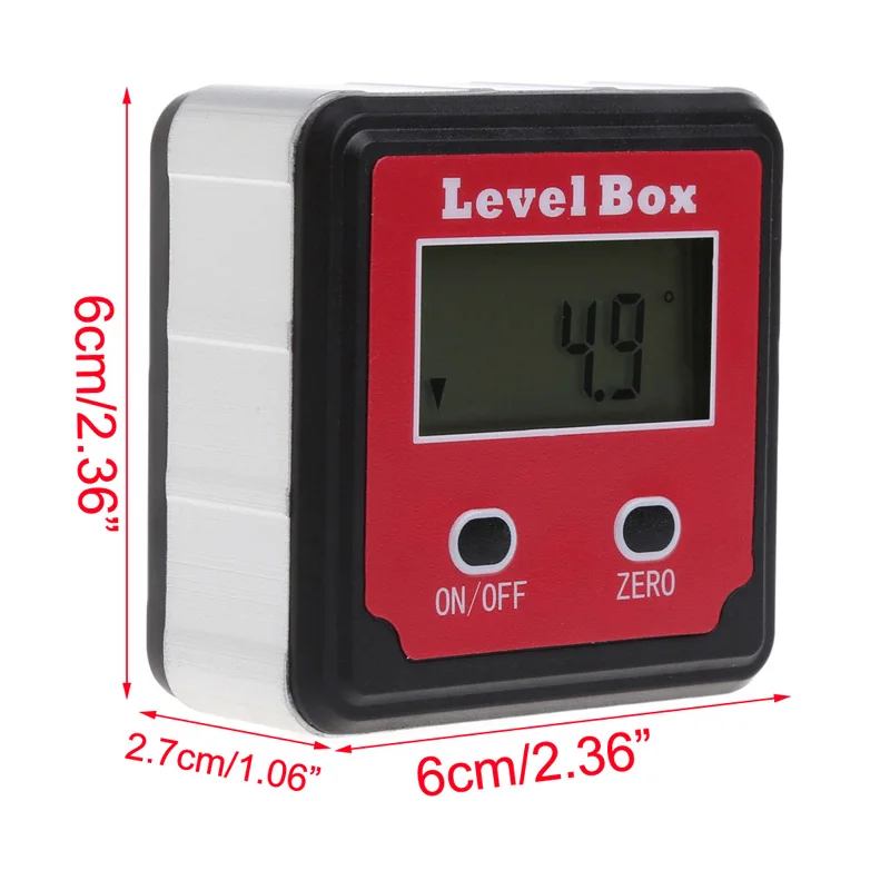 

Durable Digital Inclinometer Spirit Level Protractor Angle Gauge Meter Bevel