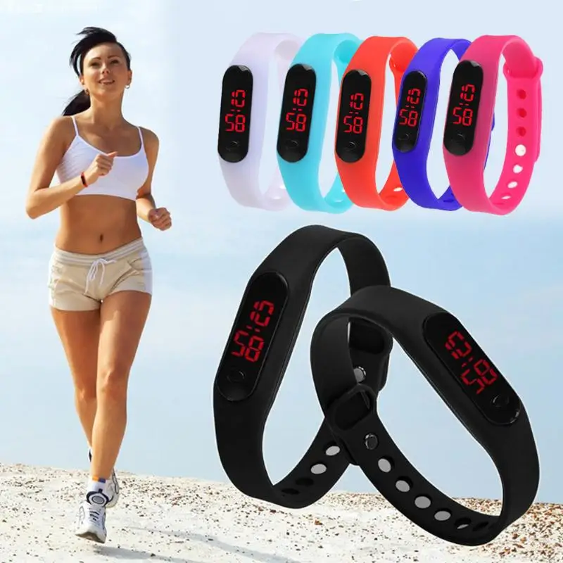 

Fashion Sport Watch LED Display Electronic Digital Watch Ladies Unisex Bracelet Watch Men clock Montre Homme Relogio Feminino