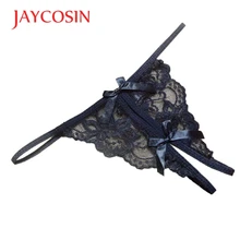 Лидер продаж; Новинка; женские открытые прозрачные трусики-танга с бантом; Соблазнительные трусики на бретельках; Apr27; Прямая поставка