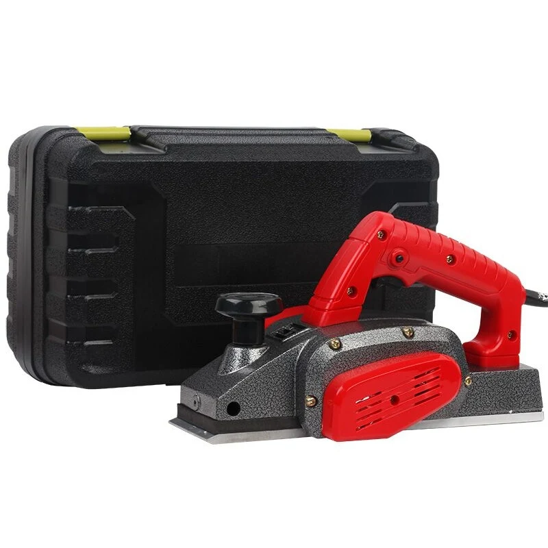 

800w aluminium shell electric planer plastic case pack wood working electric hand shaper power tools furniture home decoration