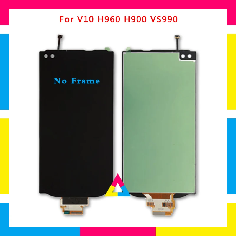 

5Pcs/lot LCD Display Screen With Touch Screen Digitizer Assembly For LG V10 H960 H900 VS990 Black No Frame or with Frame DHL