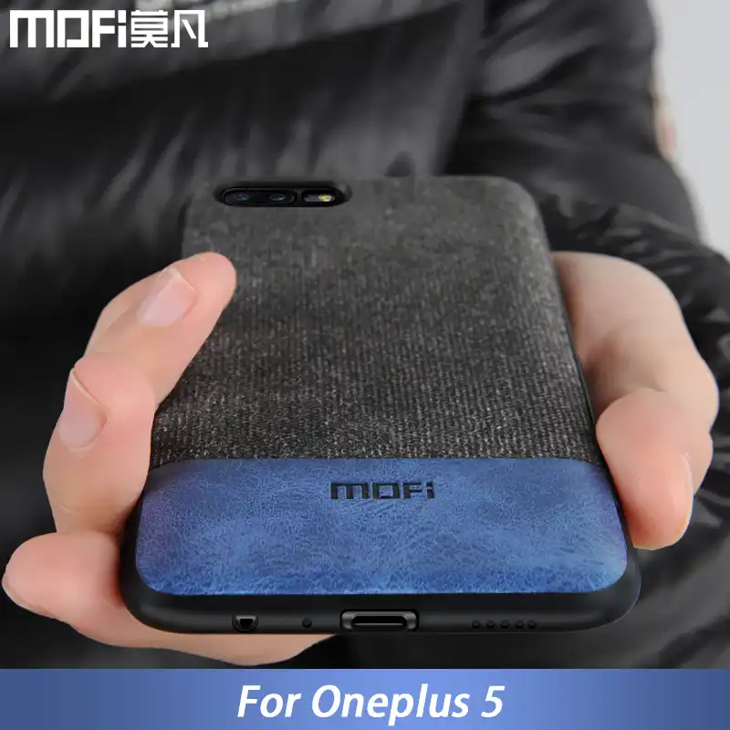 Oneplus 5ケース1プラス5バックカバーシリコーンエッジ男性ビジネス生地耐衝撃ケースcoque Mofiオリジナルoneplus5ケース Case Cover Cover One Pluscover Silicone Aliexpress