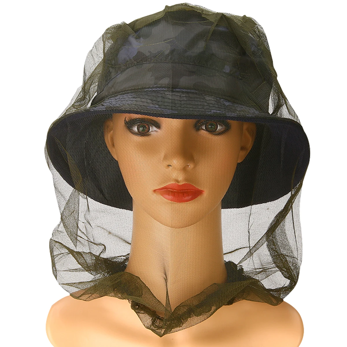 1Pcs Anti mosquito Hat Head Net Protector Bee Bug Mesh Insect Face