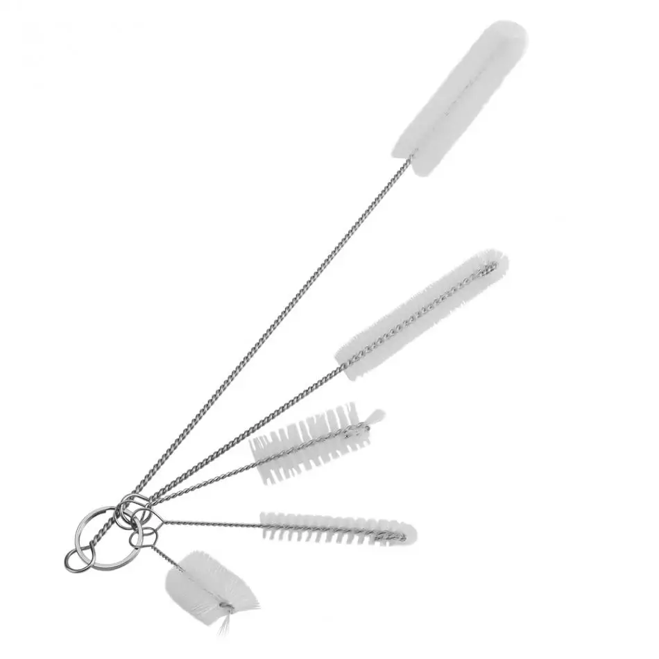 

5Pcs Stainless Steel Washing Brush for Cleaning Aquarium Fish Tank Filter Water Pump Aquarium Test Pipe Tube