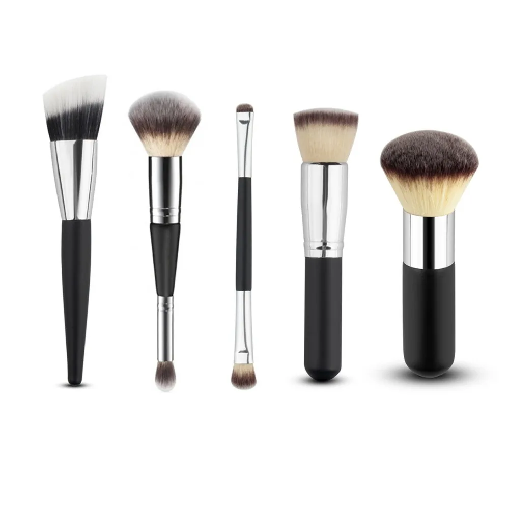 5pcs Large Makeup Brush Set Professional Cosmetic Blending Brush