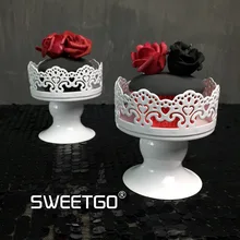 Гладить Мини Круглый Свадебный Декоративные торт стоять Десерт Фрукты Таблички Пан#5025