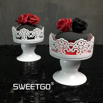

Iron Mini Round Wedding Decorative Cake Stand Dessert Fruit Plates Pan #5025