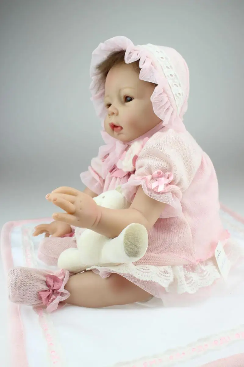 Новое поступление 2" силиконовые игрушки Reborn Baby Doll с хлопковым корпусом новорожденный мальчик кукла прекрасный подарок на день рождения для ребенка Brinquedos