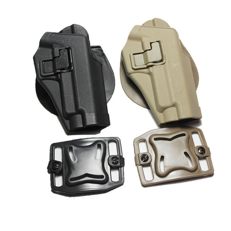 

Tactical Airsoft Black Polymer Right Handed Waist Paddle Belt Holster Compatible for Pistol SIG Sauer 220 228 229 P226