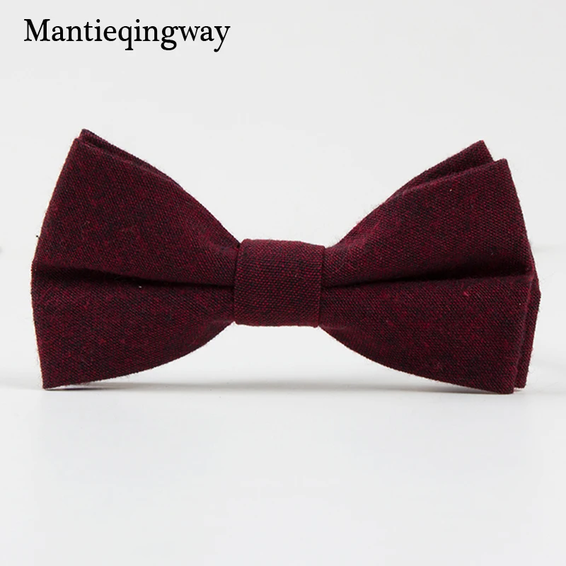 Mantieqingway/брендовые шерстяные галстуки-бабочки для малышей, костюмы с галстуком-бабочкой, хлопковая детская бабочка, повседневные регулируемые обтягивающие галстуки с бантом