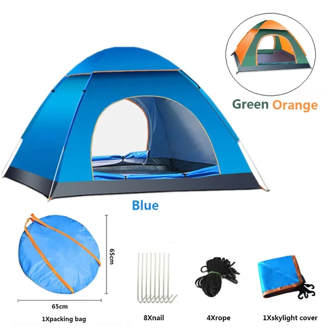 Best Price  3-4 Person Automatic Camping Tent Ship Camping Tent Ultraviolet-proof Tent Outdoor Camping Recreation