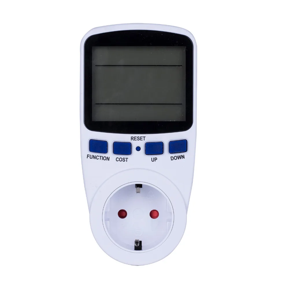 

EU US UK Plug Power Metering Socket LCD Dispaly Digital Voltage Wattmeter Power Analyzer Tester Monitor Power Energy Meters
